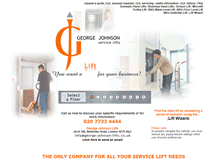 Tablet Screenshot of george-johnson-lifts.co.uk